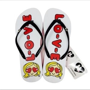 New! Harajuku Lovers Gwen Stefani Flip Flops